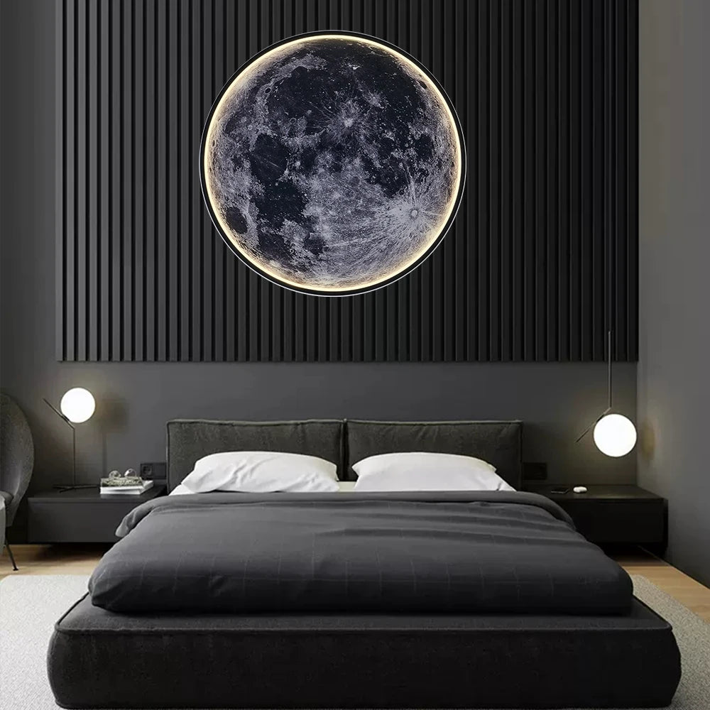 Moon Wall Light 3D Mural Earth Wall Light
