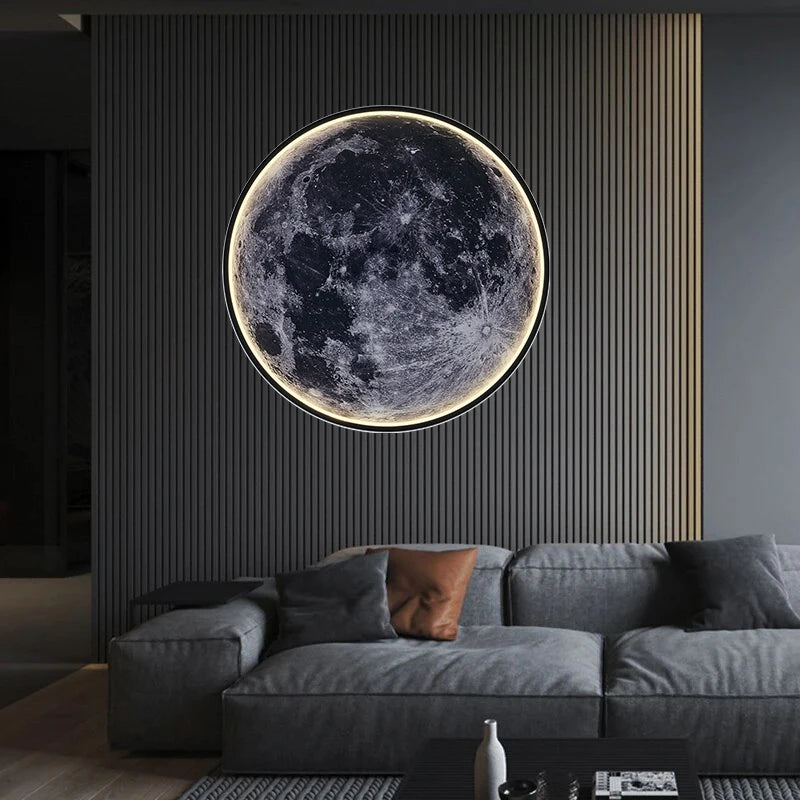 Moon Wall Light 3D Mural Earth Wall Light