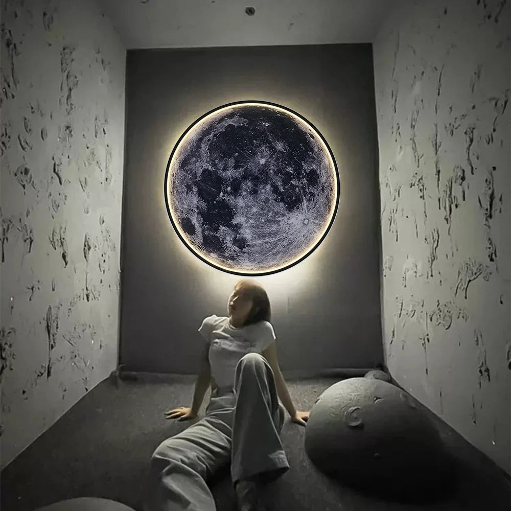 Moon Wall Light 3D Mural Earth Wall Light