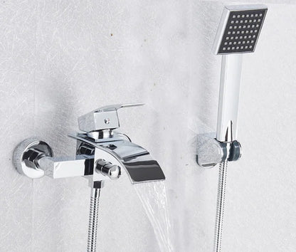 Chrome Waterfall Bathroom Batutub Faucet