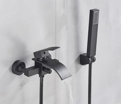 Chrome Waterfall Bathroom Batutub Faucet