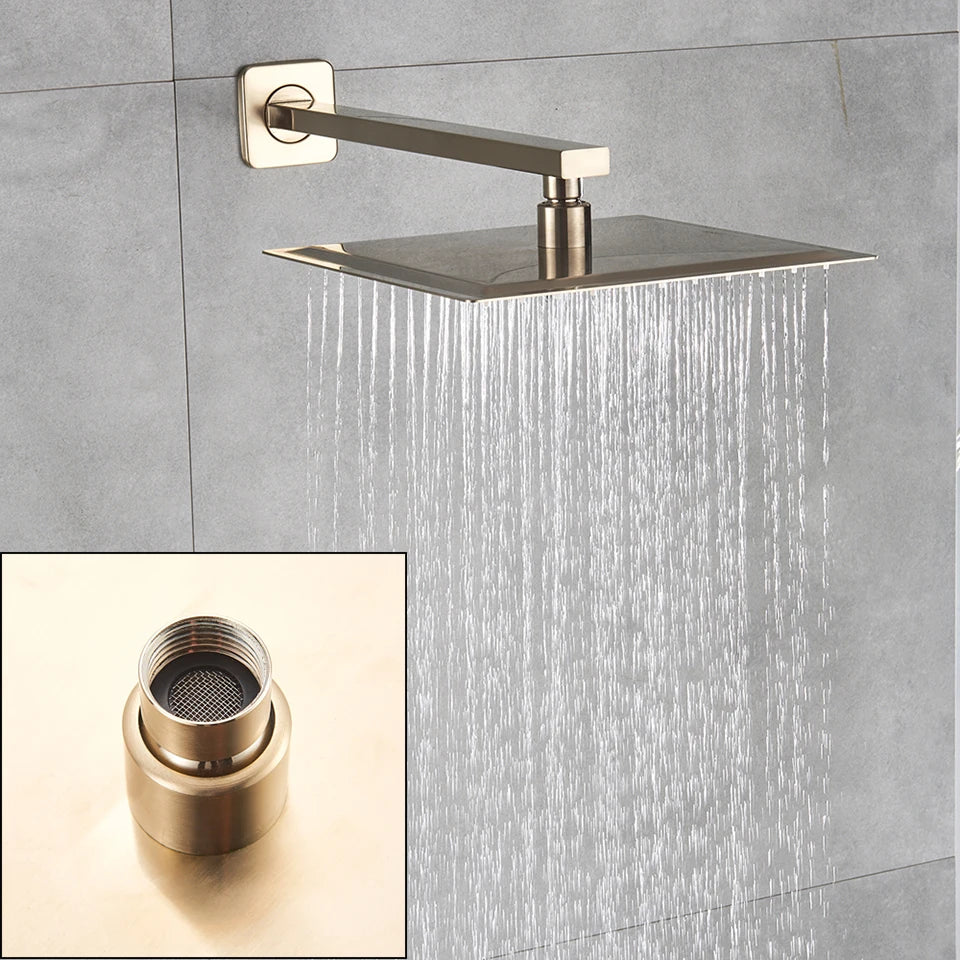 Square Bathroom Ultrathin Rain Top Shower Head
