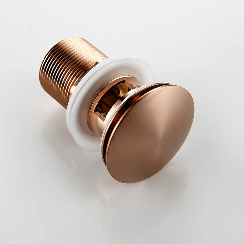 Rose Gold Bathroom Basin Sink Drainer