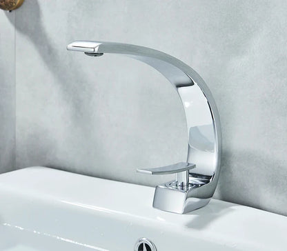 Deck Mounted Cold and Hot Basin Faucet