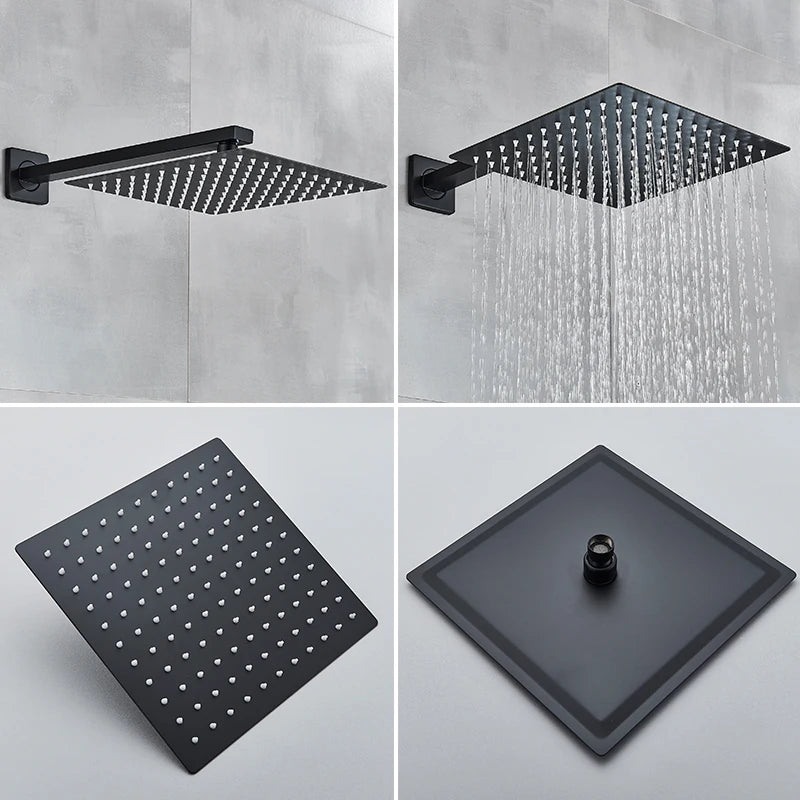 Black Shower Faucets System
