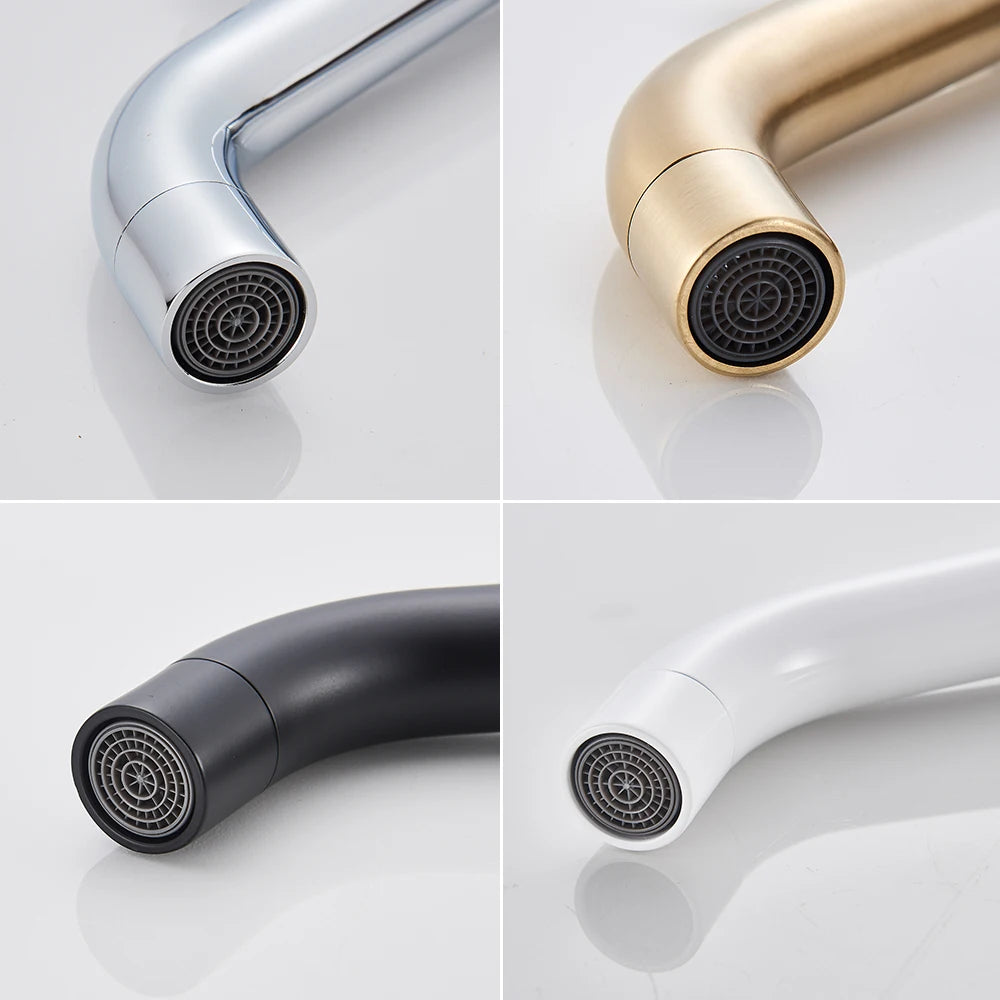 Black Mixer Water Hot Cold Basin Faucet