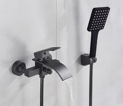 Chrome Waterfall Bathroom Batutub Faucet