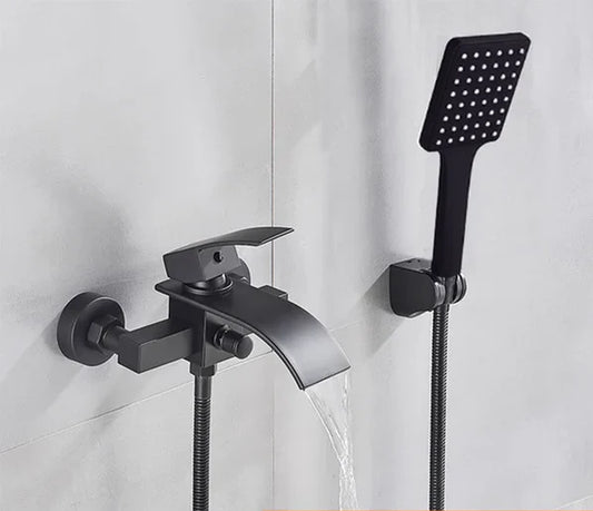 Chrome Waterfall Bathroom Batutub Faucet