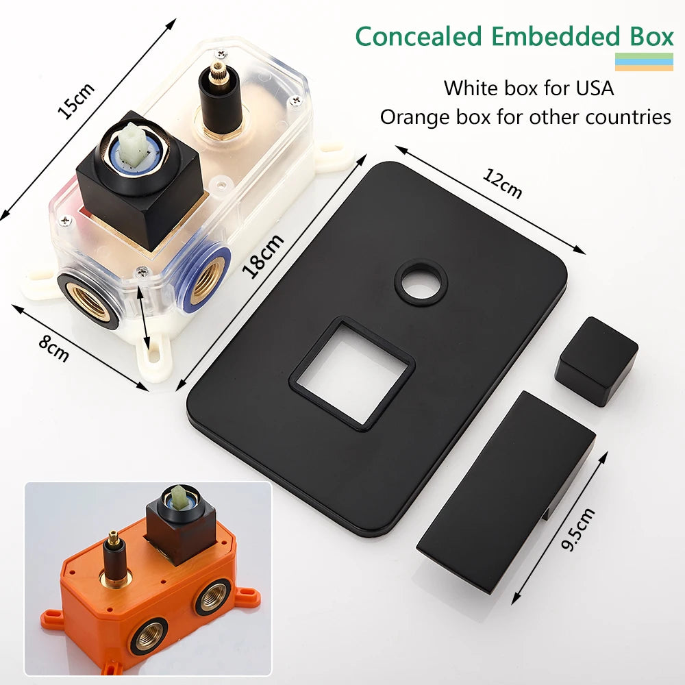 Black Shower Faucets System