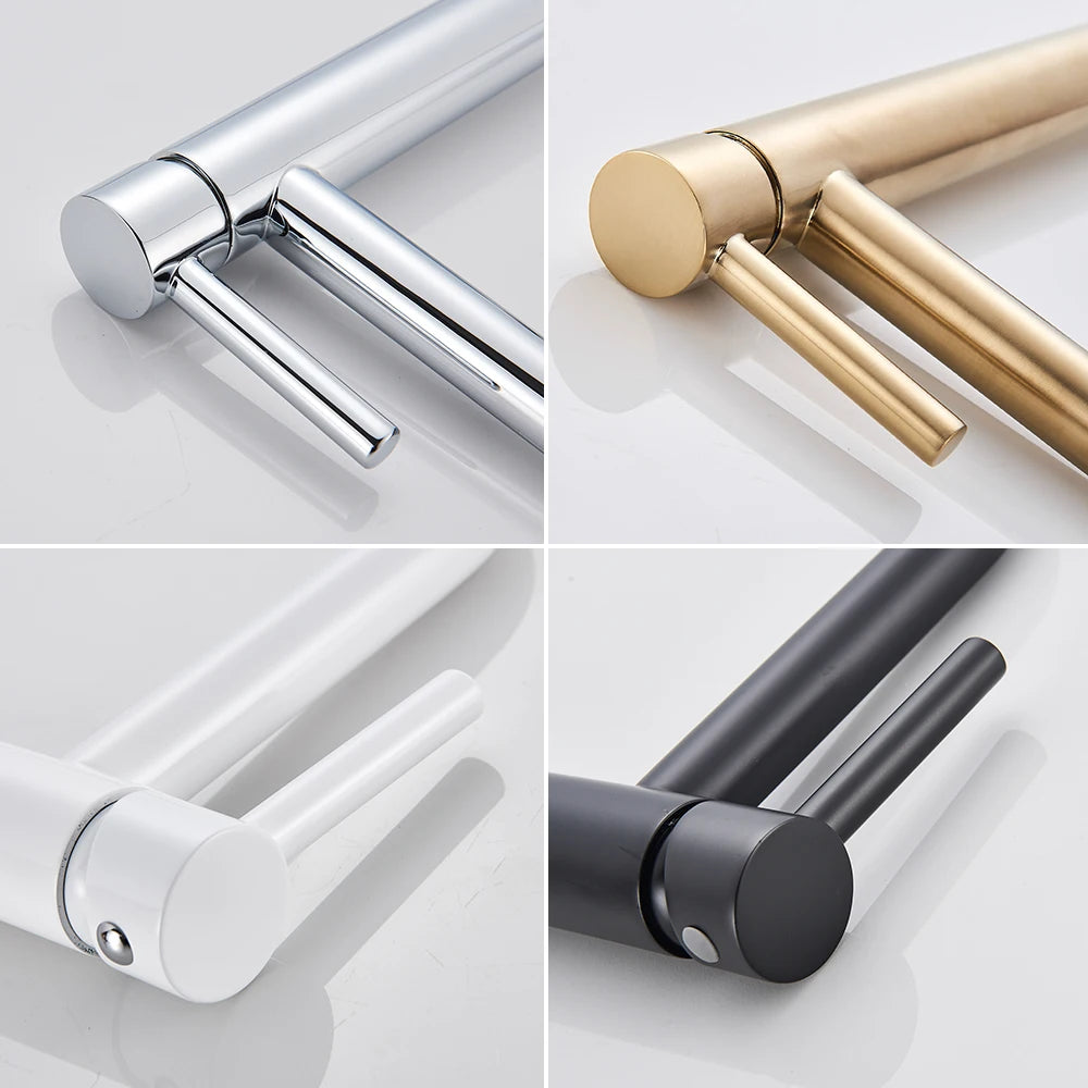 Black Mixer Water Hot Cold Basin Faucet