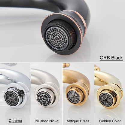 Antique Brass Basin Vessel Sink Faucet