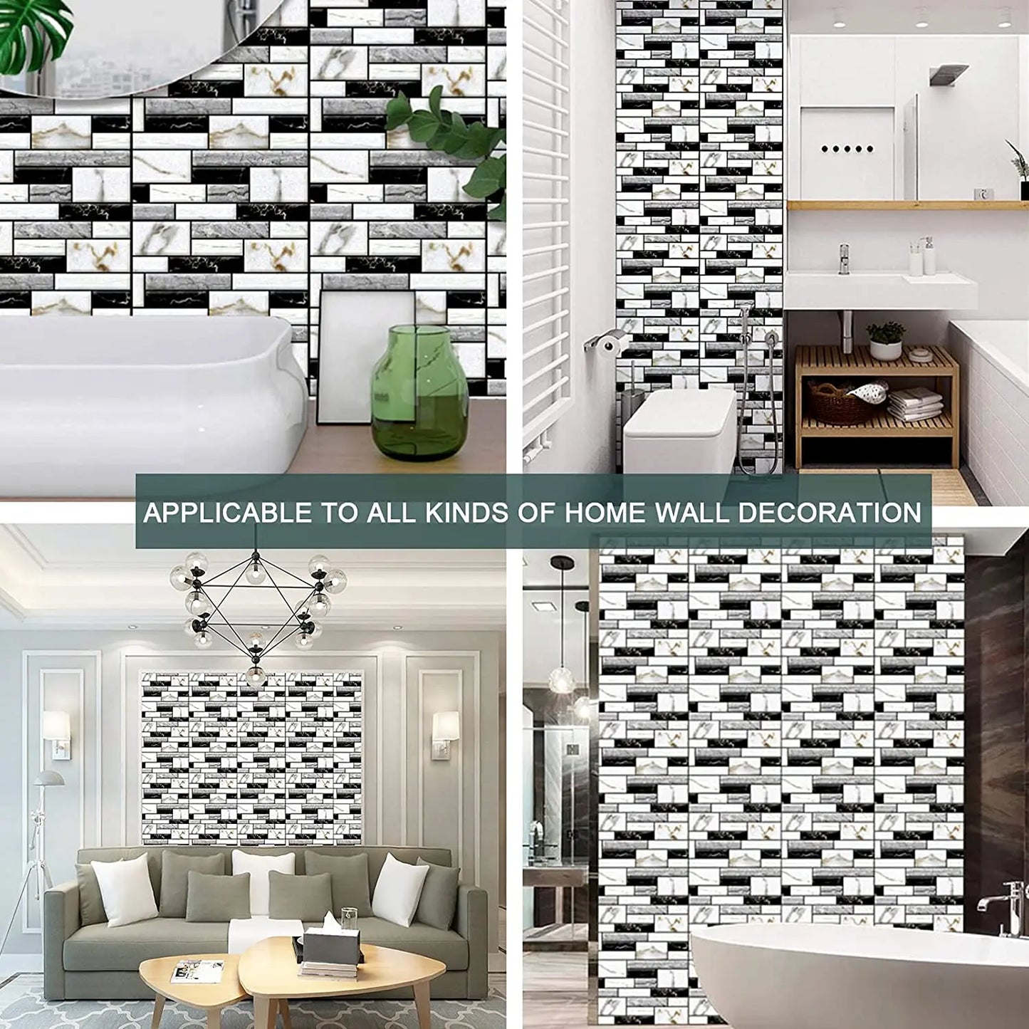 Self Adhesive Tile Wall Sticker Home Decor
