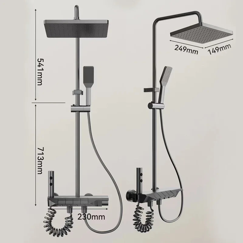 Multi-function Button Shower Head Set