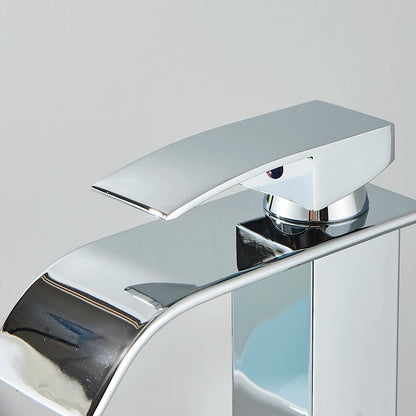 Waterfall Chrome Bathroom Basin Faucet