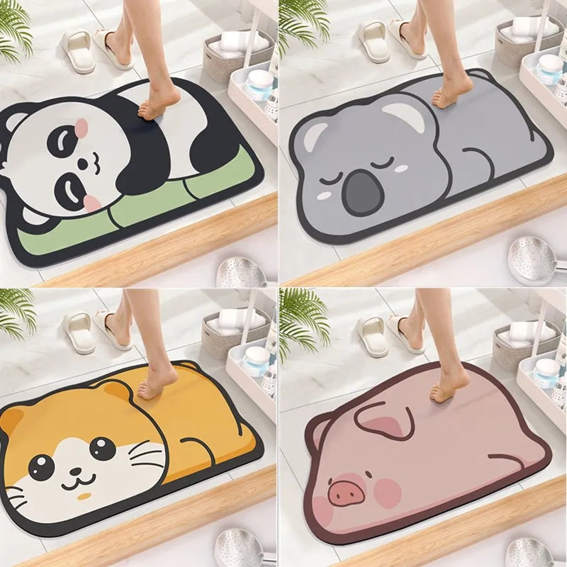 Cute Diatom Super Absorbent Bathroom Mat