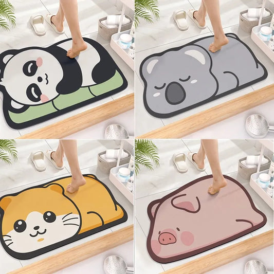 Cute Diatom Super Absorbent Bathroom Mat