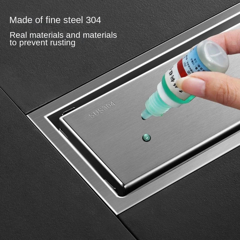 Invisible Tile Floor Drain Brshed