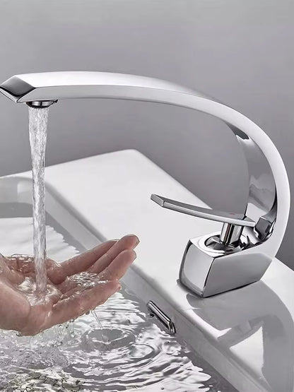 Deck Mounted Cold and Hot Basin Faucet