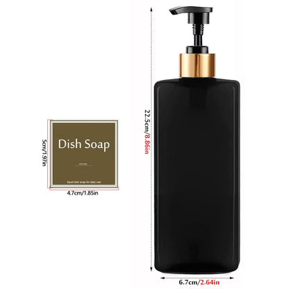 Refillable Shampoo and Conditioner Bottle Dispenser