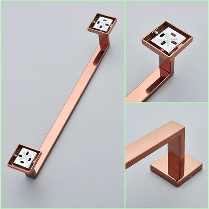 Bathroom Rose Gold Hardware Set Stainless Steel