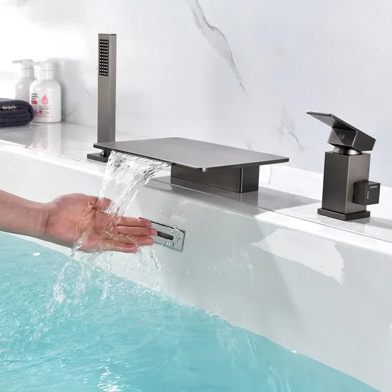 Elegant Waterfall Bathtub Faucet