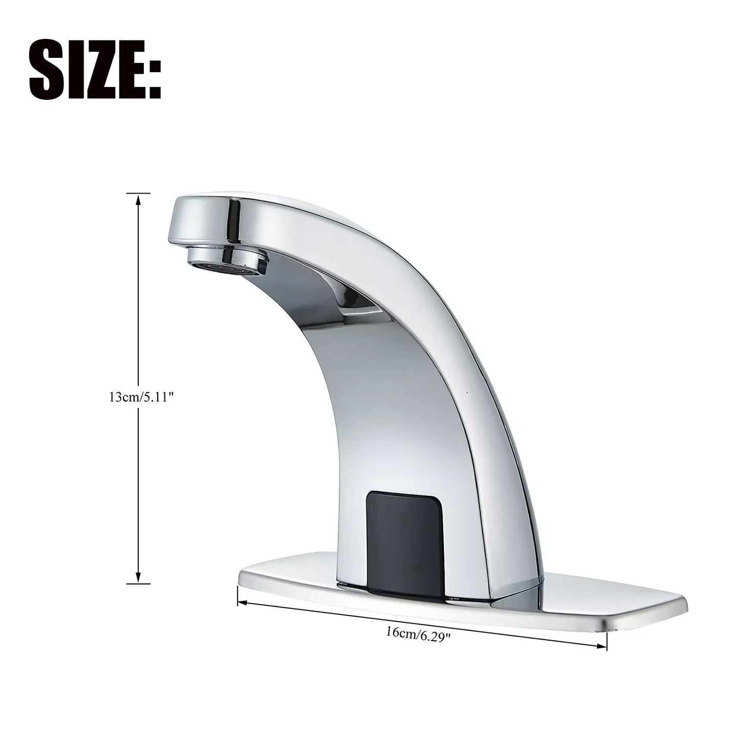 Chrome Sensor Basin Faucet Bathroom  Faucet