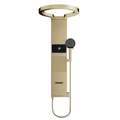 Intelligent digital display, bathroom, shower screen, rain shower set, golden home