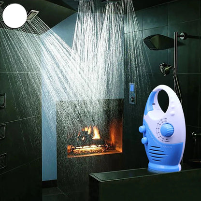 Waterproof Portable FM AM Radio Shower Music Hanging Radio