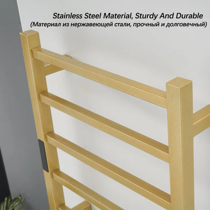 Bathroom Gold Electric Towel Rail