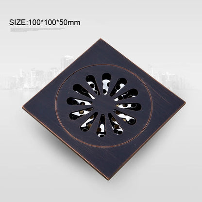Black Anti-odor 10cm Floor Drain