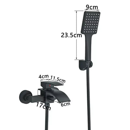 Wall Mounting  Cold and Hot Shower Bathtub  Faucet