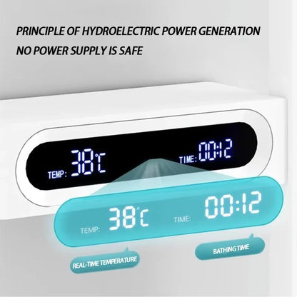 Bathroom Sets Rain Faucets Design Rainfall Waterfall Black Mixer Hot Cold Digital Thermostatic Shower Set