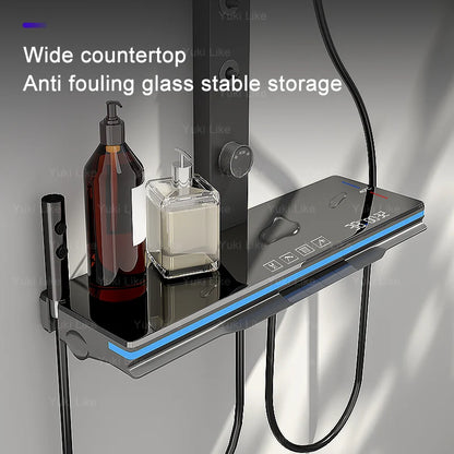 Digital Smart Grey Shower Set