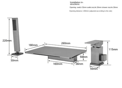 Elegant Waterfall Bathtub Faucet