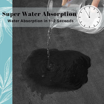 Super anti slip coral velvet bathroom floor mat