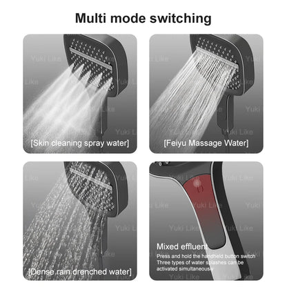 Digital Smart Grey Shower Set