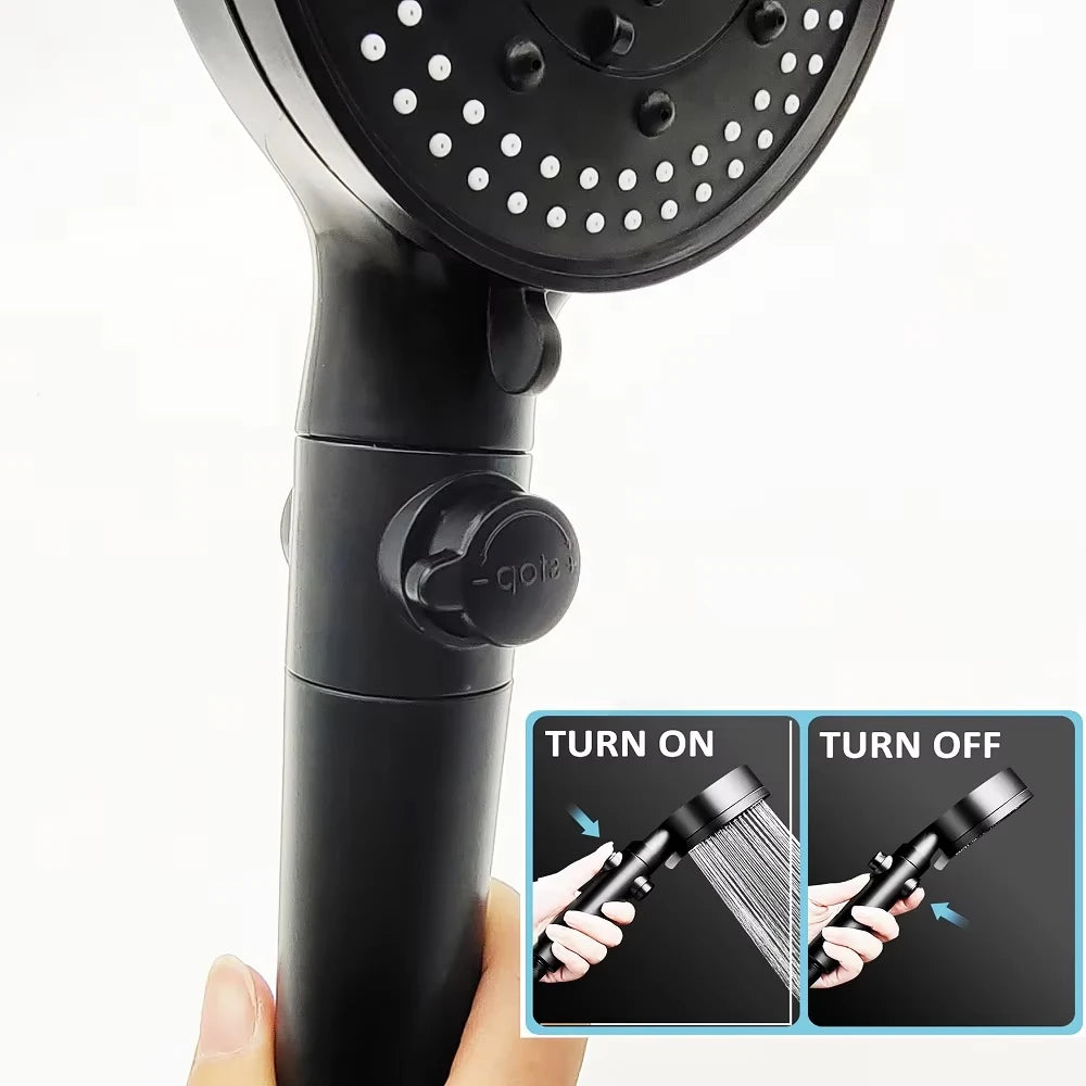 8 Mode Shower Head Water Saving High Pressure