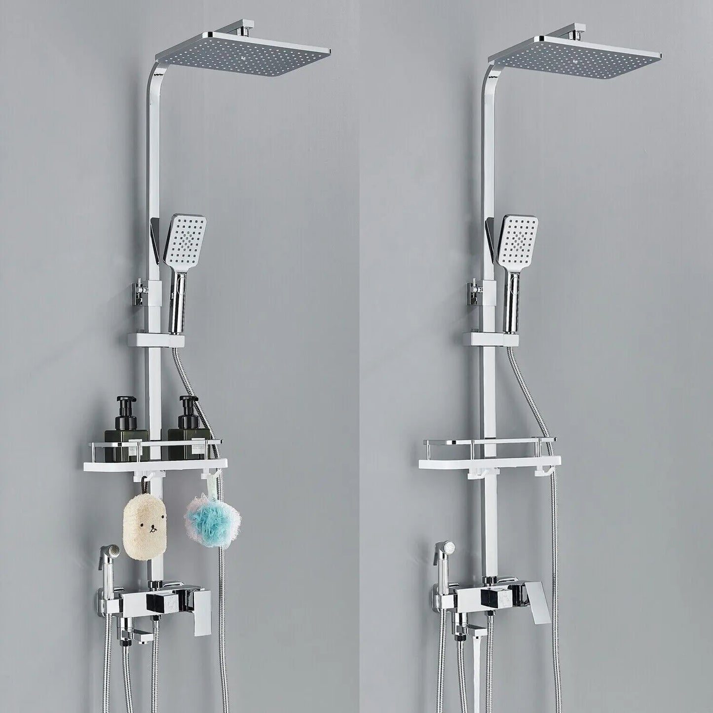 Chrome Brass Shower Faucet Set