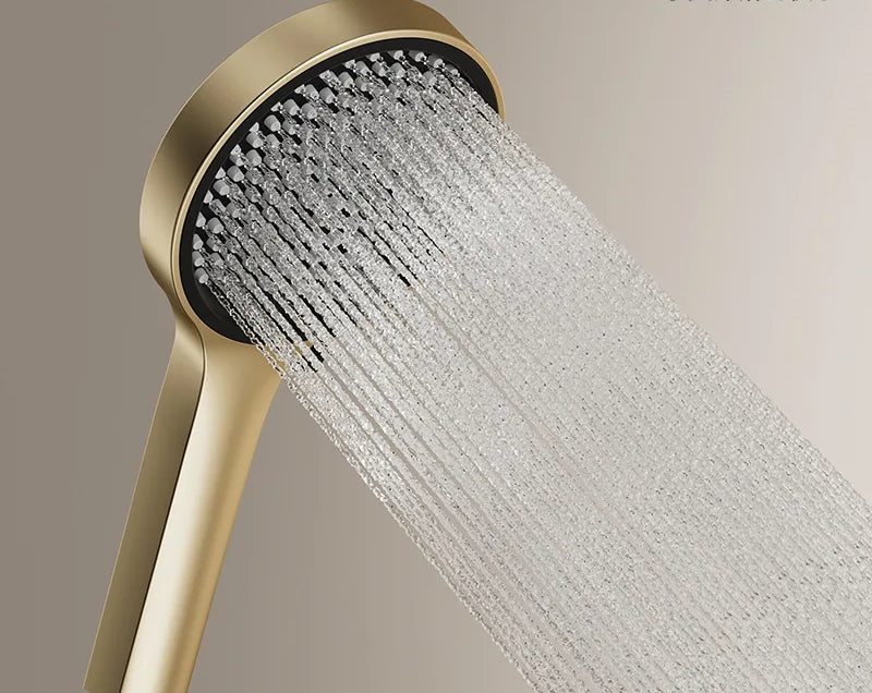 Intelligent digital display, bathroom, shower screen, rain shower set, golden home