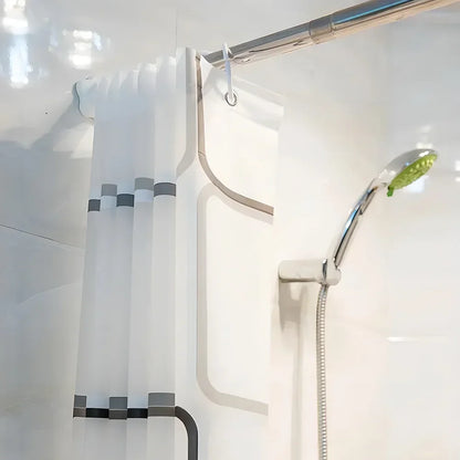 Bathroom Shower Curtains with Hooks Waterproof