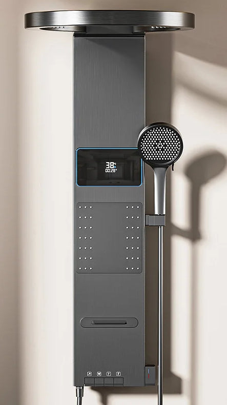 Intelligent digital display, bathroom, shower screen, rain shower set, golden home