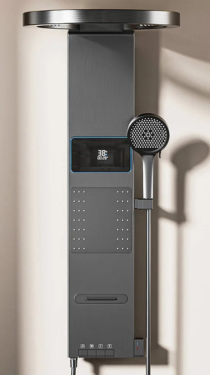 Intelligent digital display, bathroom, shower screen, rain shower set, golden home