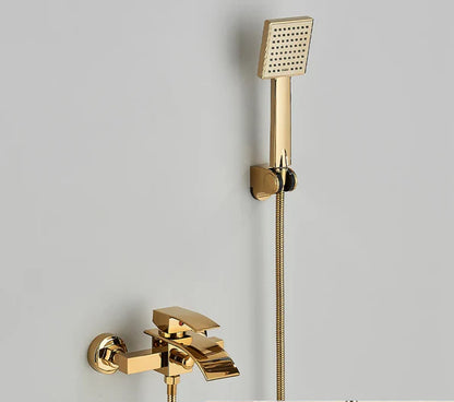 Chrome Waterfall Bathroom Batutub Faucet