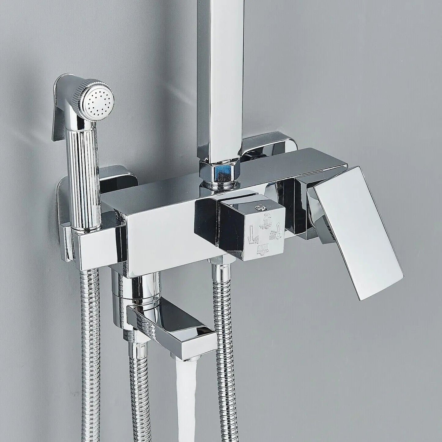 Chrome Brass Shower Faucet Set