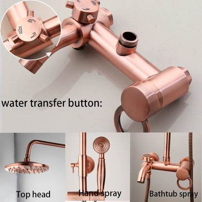 Antique Copper Bathroom Shower Set