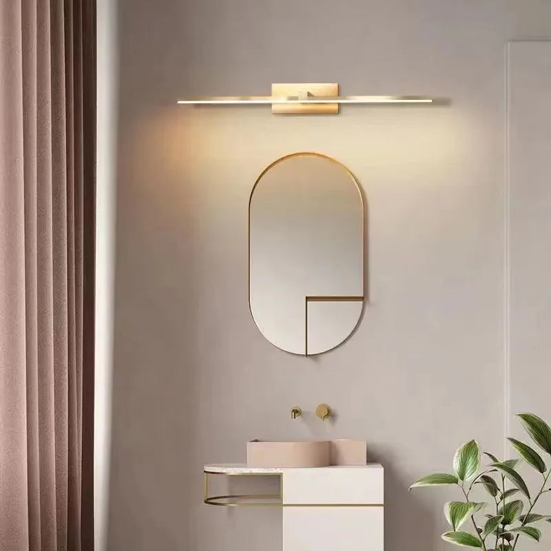 Mirror Headlight led Bathroom Cabinet