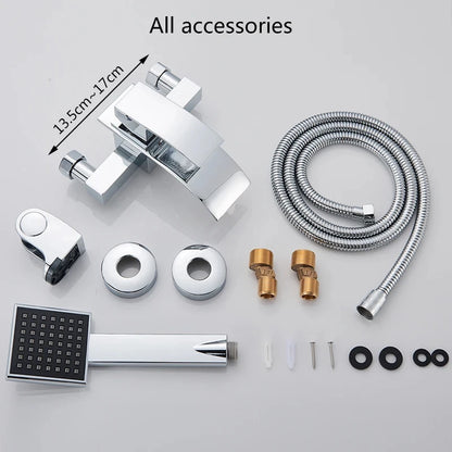 Chrome Waterfall Bathroom Batutub Faucet