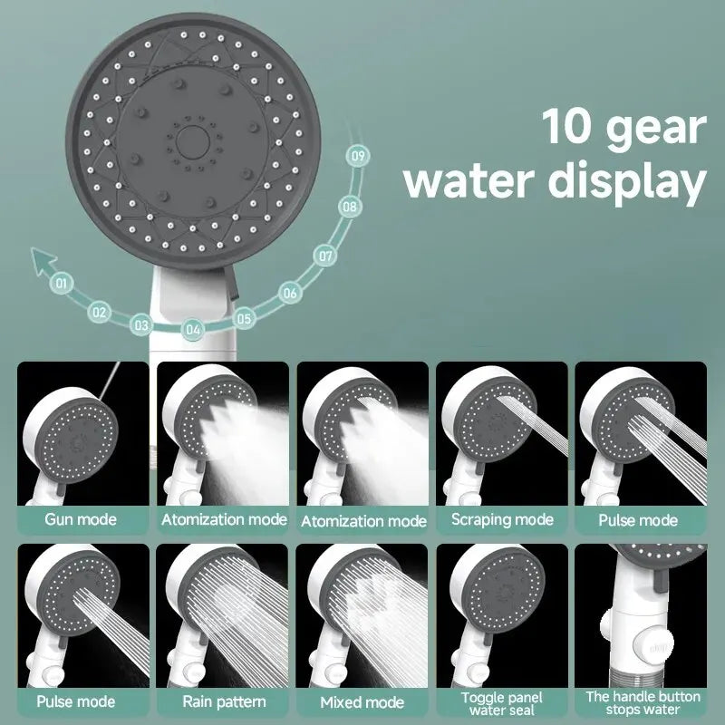 High Quality 8 Mode Shower Head with waterfilter