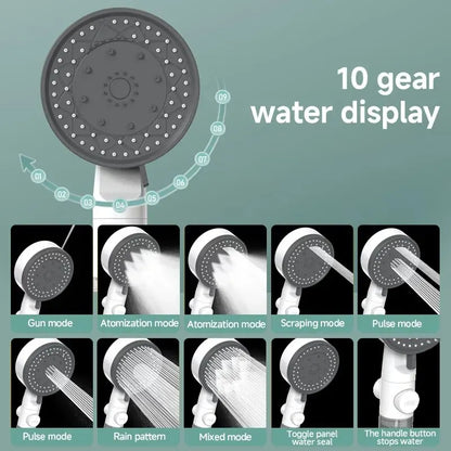 High Quality 8 Mode Shower Head with waterfilter