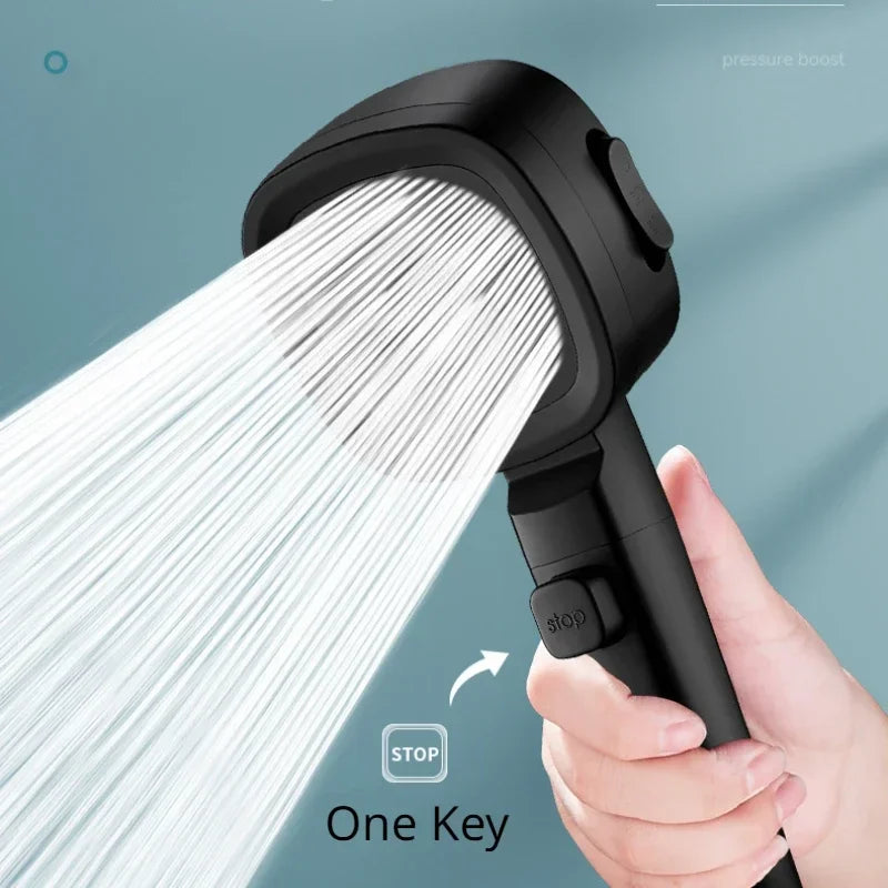 High Pressure Shower Head Water Saving with waterfilter